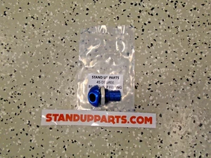 45 Degree Bilge Pump Fitting Jet-Ski Boat Wave-Runner Aluminum 3/4" BLUE SUP - Picture 1 of 1