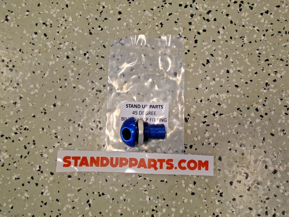 Montaje de bomba de sentina de 45 grados Jet-Ski barco Wave-Runner aluminio 3/4" AZUL SUP Foto 1 de 1