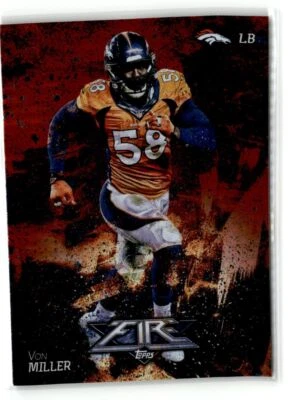 Von Miller Denver Broncos 2014 Topps Fire Flame Foil #81 - Image 1 of 2