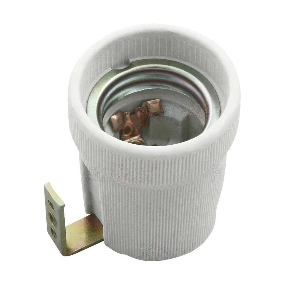 E27 Keramik Fassung 230v mit Bügel Hldr-e27-f