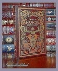 NEU Versiegelt Tales of Norse Mythology Wikingergeschichten illustriertes Leder Hardcover