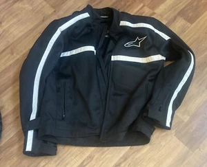 AlpineStars Mens Motorcycle Jacket Size XXL Color Black w/ Liner Brand New! - Foto 1 di 6
