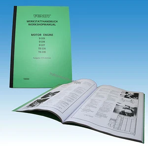 Fendt Werkstatthandbuch  Motor Engine D 225/ 226/ 227 TD 226 / 228 16000 - Bild 1 von 1