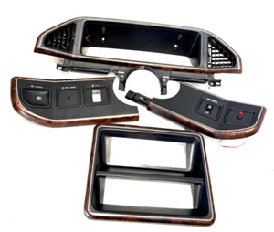 1987-1991 Ford F150 F250 F350 BRONCO INTERIOR WOOD DASH TRIM SET PACKAGE OEM - Picture 1 of 23