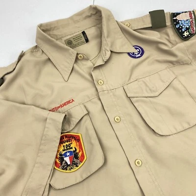 BOY SCOUTS Of America Shirt Mens XL VENTED Uniform BSA Microfiber Scout - Image 1 of 4