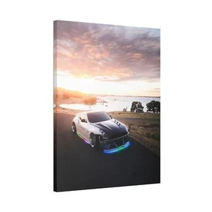 Nissan 370z hochauflösendes vertikales Leinwandbild in Museumsqualität #042 - Bild 1 von 10