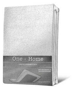 Spannbettlaken FROTTEE 90x200 cm - 100x200 cm weiß Spannbetttuch Baumwolle - Bild 1 von 5