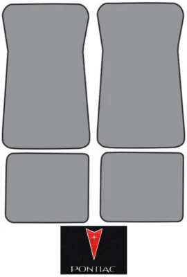 1977-1981 Pontiac Bonneville Cutpile Carpet Logo Floor Mat 4pc Foto 1 de 2