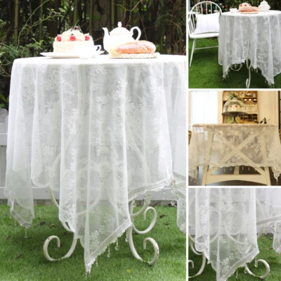 Rectangle Round Square Table Cloth Covers Tablecloth Dining Kitchen Party Decor - Image 1 of 4