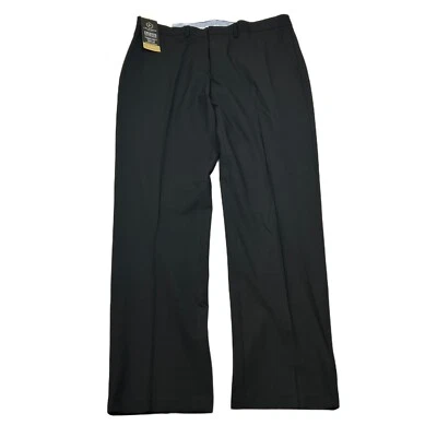 J.M. Haggar Premium Dress Pants Mens 36x32 Slim Fit Black Stretch NEW - Image 1 of 4
