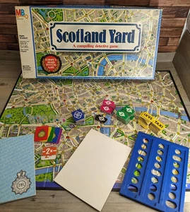 Scotland Yard Detective Board Game Milton Bradley #4500 1985 - Picture 1 of 24