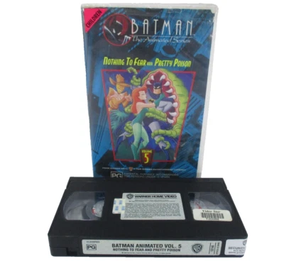 Batman Animated Series Vol 5 Nothing To Fear And Pretty Poison VHS Large Case... - Image 1 of 4