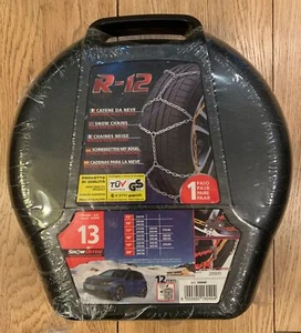 LAMPA R-12 Par de Cadenas para Nieve - 16040 - Rápido y Fácil Ajuste NUEVO en Estuche de Transporte - Imagen 1 de 8