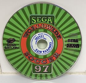 Sega Worldwide Soccer 97 Sega Saturn Sleeved Video Game Disc Only