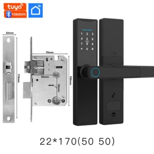 PHIPULO New Smart Door Lock with Tuya APP Digital Electronic Lock Smart Home Woo - Bild 1 von 13