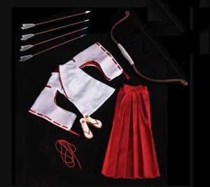 1/6 Female Japanese Bow Hakama Kimono Miko Dress for 12" Phicen Figure Body Doll - Picture 1 of 7