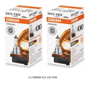 Osram H11 12V/55W Halogen Headlight Bulb PGJ19-2 Globe (2 Pack) - Picture 1 of 3