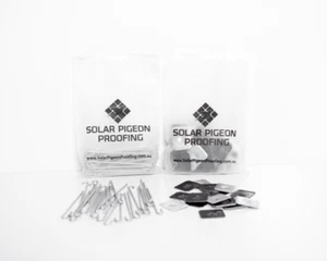 50 Solar Panel Mesh Fasteners - Mesh Clips for Pigeons Mesh & Birds Mesh - Picture 1 of 4