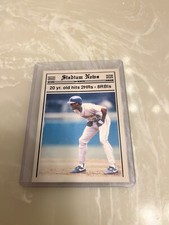 Ken Griffey Jr - Stadium News 1990 Baseball Card  