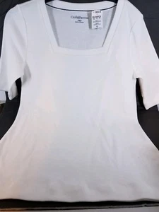 croft barrow wc81k021rr PXS square neck elbow length casual - Picture 1 of 6