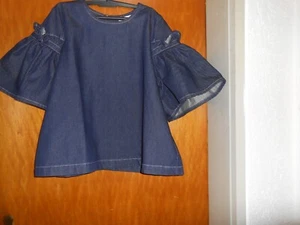 ASOS Jeansbluse 44/46 blau Hängerchen Tunika - Bild 1 von 3