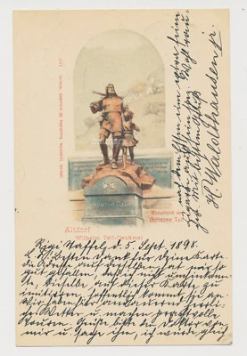 AK Altdorf - Wilhelm Tell-Denkmal gelaufen 1898  (Z903) - Bild 1 von 2