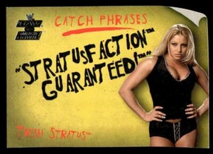 Trish Stratus 2002 Fleer WWE Raw vs. SmackDown #7 CP Catch Phrases - Picture 1 of 2