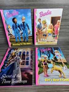 Vintage 90s Barbie Hardcover Grolier Books Barbie & Friends Book Club Lot Of 4 - Picture 1 of 6