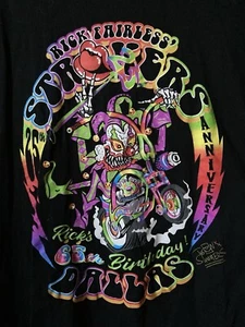 Rick Fairless Strokers Dallas Choppers Motorcycle T-Shirt Ricks 65th Birthday MC - Picture 1 of 7