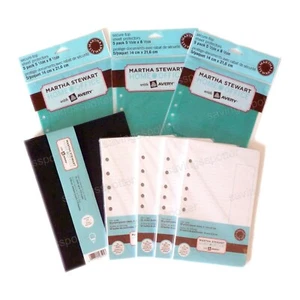 Paquete de mini carpeta protectores de hojas de papel Martha Stewart Back to School - Imagen 1 de 2
