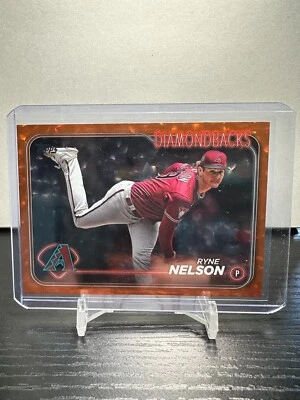 2024 Topps Ryne Nelson "Orange Foil Speckle 259/299" (Diamondbacks) #334 - Image 1 of 3