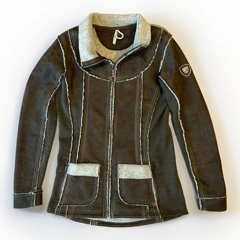 Jaqueta feminina Kuhl Projekt Dani Sherpa sem capuz XS - Imagem 1 de 4