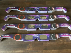 100 Pack NEW Solar Eclipse Glasses 2024 ISO CE Certified 100% Safe NASA Approved - Picture 1 of 4