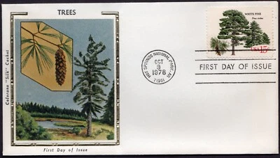 Scott #1765 (1767a) Trees (10/09/78) Colorano Silk FDC Hot Springs AZ - Image 1 of 2