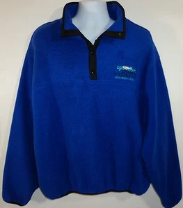 Polartec Mens XL Blue Fleece Jacket Jerry's Rogue Jets Gold Beach Oregon USA - Picture 1 of 10