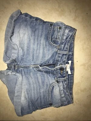 Roxy Denim Shorts Low Rise Flap Pockets 6X Cuffs Stonewash Stretch - Изображение 1 из 3