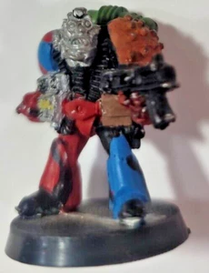 Vintage Citadel Gamesworkshop Marine Metal Miniature Painted - Picture 1 of 2