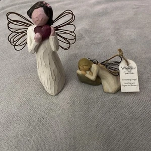 Willow Tree Set Of 2 Angel Of The Heart and Dreaming Angel - Picture 1 of 6