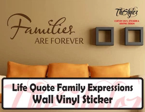Leben Zitat Familie Ausdrücke Wand Vinyl Aufkleber - Bild 1 von 4