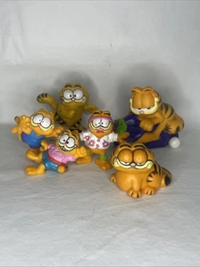 Garfield figurine vintage lotto di 6 pezzi vintage anni 80 - Foto 1 di 21