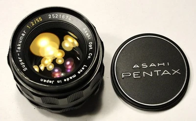 Asahi Pentax Super Takumar 1:2/55mm  M42 screw mount lens - Image 1 of 4