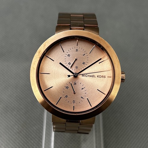 Orologio Michael Kors Donna MK 6409 Garner Oro Rosa S.Acciaio Tondo Batteria Nuova