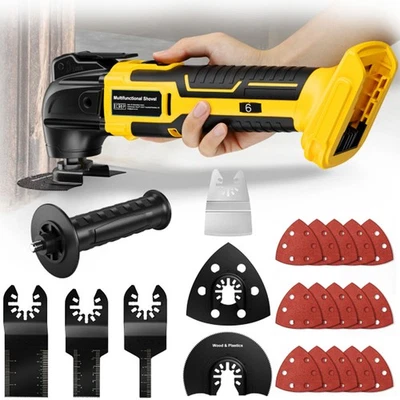 Cordless Oscillating Multi Tool Sander Cutter 6 Speeds For DeWalt 18V XR Battery - Image 1 of 4