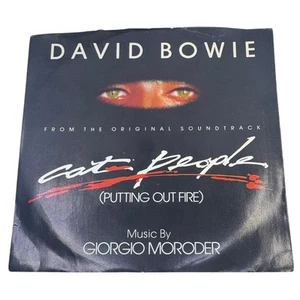 David Bowie 7" Vinyl Single Cat People (Feuer löschen) BSR 52224 getestet - Bild 1 von 4