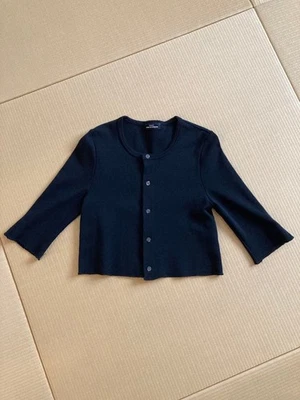 Cárdigan Trico Comme des Garcons Negro Algodón Media Manga, Botón, Usado Foto 1 de 4