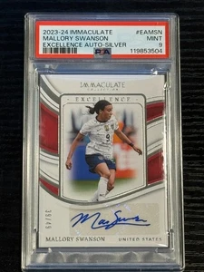 Autografo 2023 Immaculate Excellence Mallory Swanson /49 PSA 9 (pop:2, superiore:0) - Foto 1 di 2