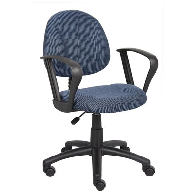 Boss Blue Deluxe Posture Chair W/ Loop Arms - Image 1 of 4