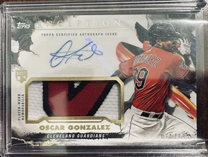 2023 Topps Inception Oscar Gonzalez Guardians Rookie RC Patch Auto /149 IAP-OG - Picture 1 of 3