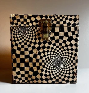1960's PLATTER-PAK Psychedelic 7"/45 rpm Vinyl Record Storage Box/Case - Bild 1 von 7