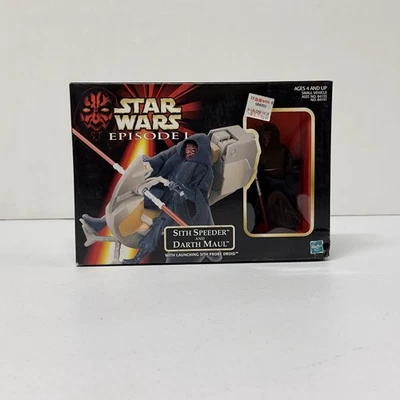 Figura de acción y vehículo Star Wars Episodio 1 Sith Speeder y Darth Maul Foto 1 de 4